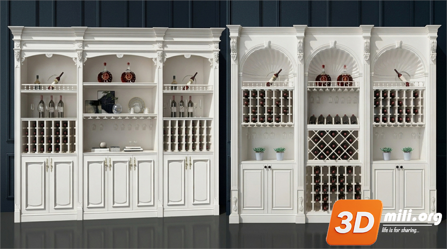 Wine cabinet Skp Files